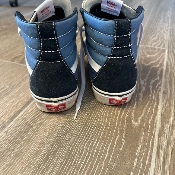 Vans High-Top Sk8 Sneakers -Navy and Blue- Sz 8.5 W/ 7M - Skater Streetwear - Picture 6 of 8